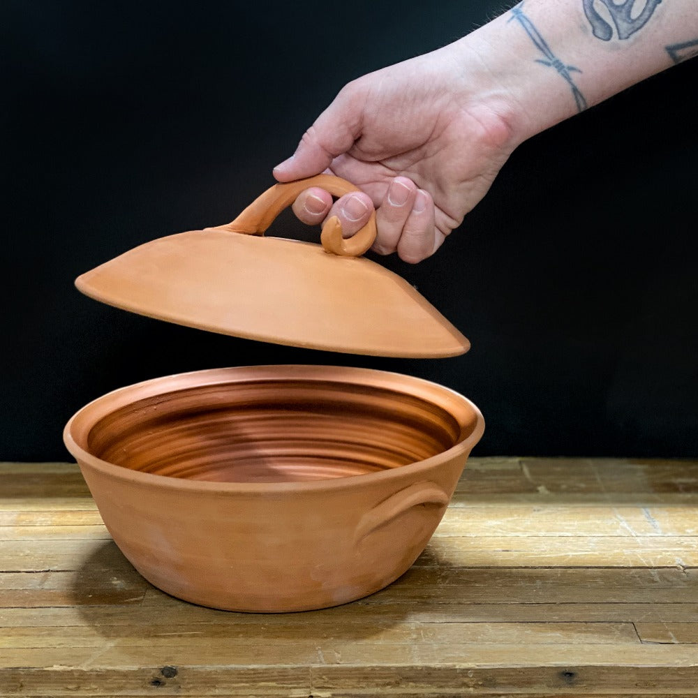 clay breadbaker by gravesco pottery of Indianapolis exclusively for jason michael thomas