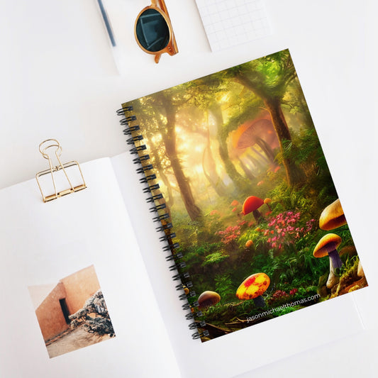 Enchanted Mushroom Forest Spiral Notebook